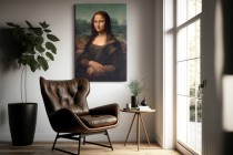 Reprodukcja Portretu Mona Lisa - reprodukcja dzieła sztuki, Leonardo da Vinci 92058 Naklejkomania - zdjecie 3 - miniatura