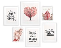 Zestaw plakatów Bezpieczne miejsce - drzewo-serce, napisy, rodzina i dom 91018 Naklejkomania - zdjecie 4 - miniatura