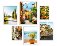 Zestaw plakatów Słoneczna Italia - włoskie pejzaże, miasto i roślinność 91013 Naklejkomania - zdjecie 5 - miniatura