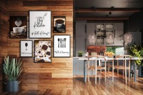 Zestaw plakatów This Kitchen - kawa i dekoracyjne napisy do kuchni 91025 Naklejkomania - zdjecie 2 - miniatura