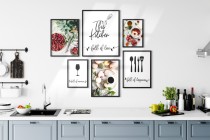 Zestaw plakatów This Kitchen - zdjęcia jedzenia i dekoracyjne napisy do kuchni 91024 Naklejkomania - zdjecie 2 - miniatura