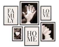 Zestaw plakatów Wartości - dom, miłość i rodzina w kolorach sepii 91014 Naklejkomania - zdjecie 1 - miniatura