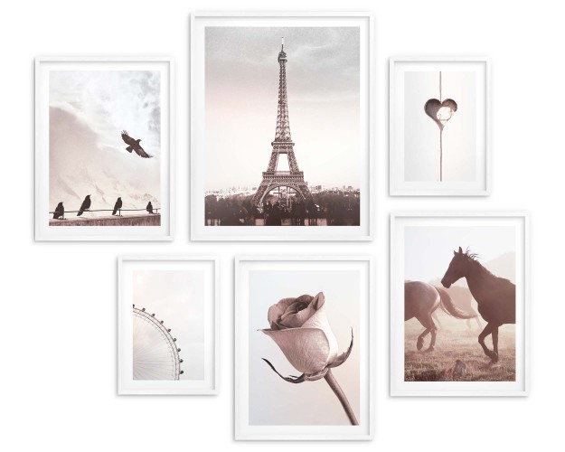 Zestaw plakatów Pastelowe boho - minimalistyczne fotografie w delikatnym stylu 91011 - zdjęcie 4