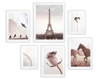 Zestaw plakatów Pastelowe boho - minimalistyczne fotografie w delikatnym stylu 91011 Naklejkomania - zdjecie 4 - miniatura