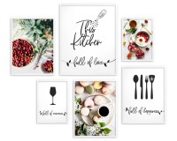 Zestaw plakatów This Kitchen - zdjęcia jedzenia i dekoracyjne napisy do kuchni 91024 Naklejkomania - zdjecie 5 - miniatura
