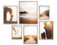 Zestaw plakatów Letnie plaże - nadmorskie widoki przy zachodzie słońca 91000 Naklejkomania - zdjecie 3 - miniatura
