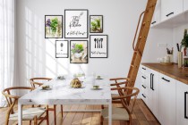 Zestaw plakatów This Kitchen - zioła, kwiaty i dekoracyjne napisy do kuchni 91026 Naklejkomania - zdjecie 2 - miniatura