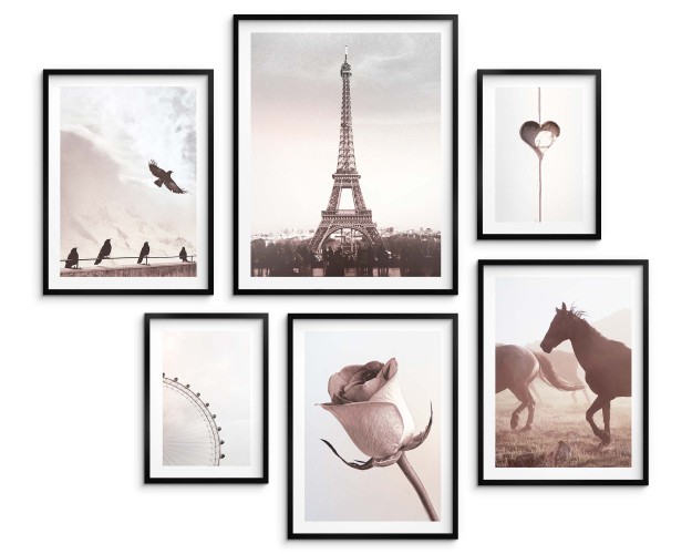 Zestaw plakatów Pastelowe boho - minimalistyczne fotografie w delikatnym stylu 91011