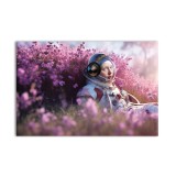 Obraz do sypialni, salonu, kosmonautka kwiaty 32225 Naklejkomania - zdjecie 1 - miniatura
