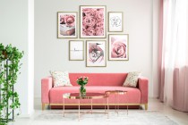Zestaw plakatów Różana miłość - pastelowe kwiaty i minimalistyczne line-arty 91002 Naklejkomania - zdjecie 2 - miniatura