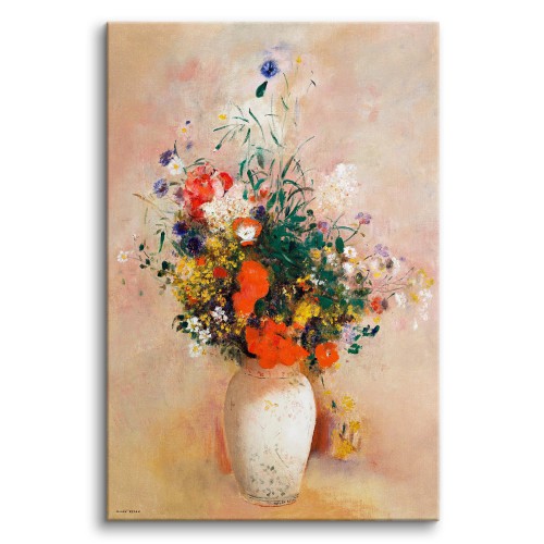 Wazon kwiatów - reprodukcja malarstwa Odilona Redona 92098 Naklejkomania - zdjecie 1