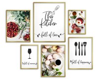Zestaw plakatów This Kitchen - zdjęcia jedzenia i dekoracyjne napisy do kuchni 91024 Naklejkomania - zdjecie 4 - miniatura