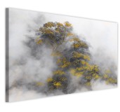 Obraz do sypialni, salonu, drzewo we mgle z dodatkiem złota 32220 Naklejkomania - zdjecie 1 - miniatura