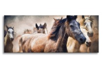 Obraz na ścianę Pędzące konie - malowane zwierzęta 92149 Naklejkomania - zdjecie 1 - miniatura