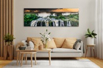 Obraz na ścianę Wodospady - pejzaż burzliwego nieba nad dziką przyrodą 92155 Naklejkomania - zdjecie 3 - miniatura