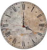 Zegar ścienny do sypialni, salonu w stylu retro szaro-złoty Z033 Naklejkomania - zdjecie 1 - miniatura