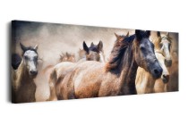 Obraz na ścianę Pędzące konie - malowane zwierzęta 92149 Naklejkomania - zdjecie 2 - miniatura