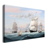 Port Nowy York - reprodukcja malunku statków na morzu, Fitz Henry Lane 92142 Naklejkomania - zdjecie 3 - miniatura