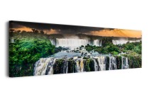 Obraz na ścianę Wodospady - pejzaż burzliwego nieba nad dziką przyrodą 92155 Naklejkomania - zdjecie 2 - miniatura