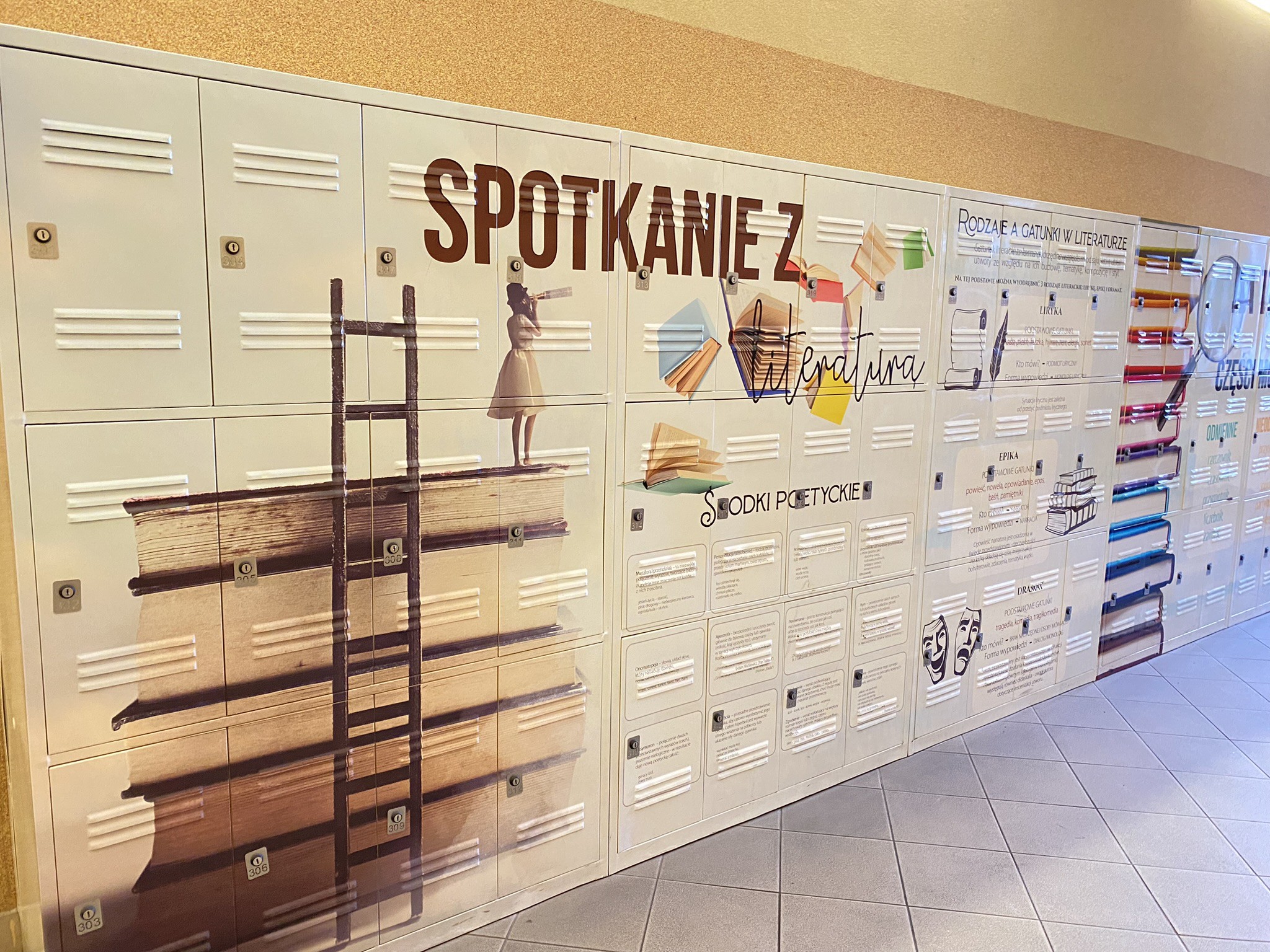 Szafki szkolne - projekt polonistyczny