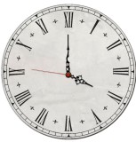 Zegar ścienny do sypialni, salonu w stylu retro biały Z034 Naklejkomania - zdjecie 1 - miniatura