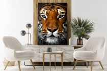 Obraz na ścianę Tygrys - dzikie zwierzę; natura 92146 Naklejkomania - zdjecie 3 - miniatura
