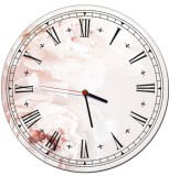 Zegar ścienny do sypialni, salonu kwiaty  Z035 Naklejkomania - zdjecie 1 - miniatura
