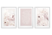 Romantyczne postery delikatny pastelowy róż kwiatów  91051 Naklejkomania - zdjecie 2 - miniatura