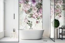 Fototapeta do łazienki delikatne kwiaty 23084 Naklejkomania - zdjecie 1 - miniatura