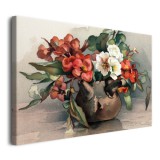 Obraz na płótnie Kwiaty w dzbanku - reprodukcja malarstwa A. C. Nowell 92160 Naklejkomania - zdjecie 2 - miniatura
