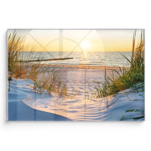 Obraz na szkle Upalna plaża 15082 szkło Naklejkomania - zdjecie 1