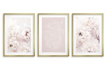 Romantyczne postery delikatny pastelowy róż kwiatów  91051 Naklejkomania - zdjecie 4 - miniatura