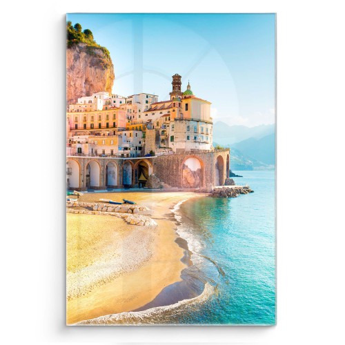 Obraz na szkle Widok na Amalfi 20744 Naklejkomania - zdjecie 1