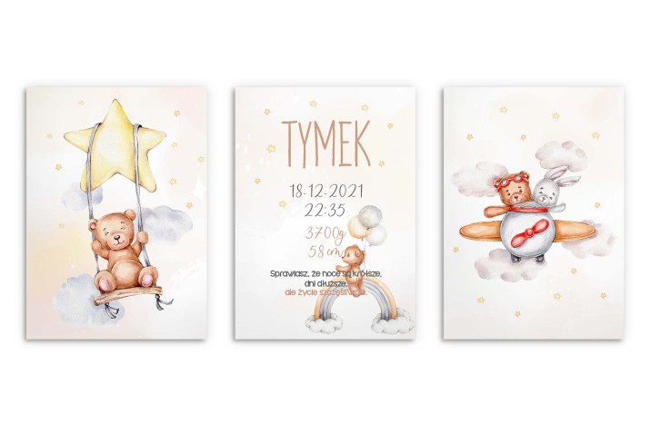 Zestaw trzech plakatów z metryczką, metryczka MT010 - zdjęcie 5