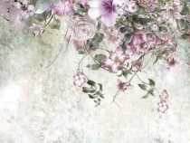 Fototapeta do łazienki delikatne kwiaty 23084 Naklejkomania - zdjecie 2 - miniatura