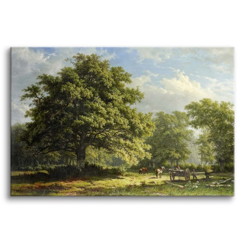 Obraz na ścianę Widok w lesie Bentheim - reprodukcja pejzażu George&amp;#039;a Andriesa Rotha 92158