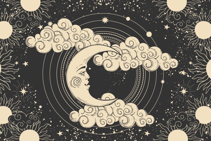 Fototapeta młodzieżowa księżyc w konstelacji 50014 - zdjęcie 2