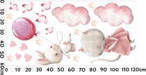 Naklejki dla dzieci kotek i króliczek 22070 Naklejkomania - zdjecie 3 - miniatura