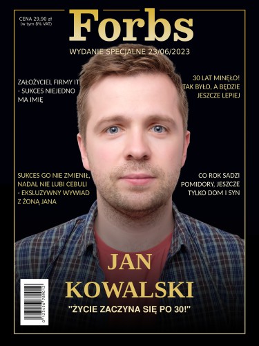 Prezent na urodziny plakat okazjonalny okładka Forbs 61655 - zdjęcie 2