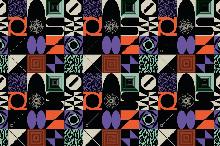Fototapeta barwna młodzieżowa geometria 50025 - zdjęcie 2