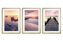 Plakaty z letnimi wzorami Pastelowe morze 23171 Naklejkomania - zdjecie 2 - miniatura