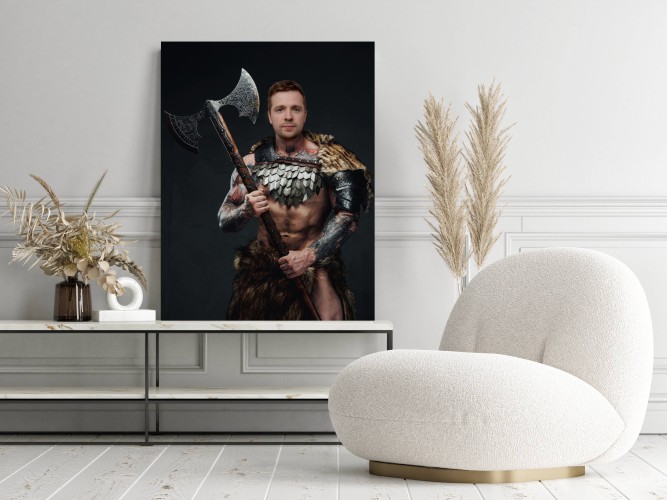 Portret ze zdjęcia prezent urodzinowy wiking fotoobraz wzór 15 - zdjęcie 2