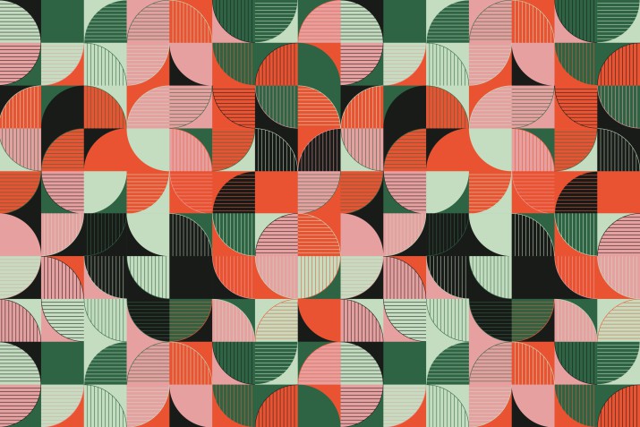 Fototapeta młodzieżowa wzór geometryczny 50050 - zdjęcie 2