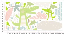 Naklejki dla dzieci na ścianę Radosne krokodyle w deszczu 32263 Naklejkomania - zdjecie 4 - miniatura