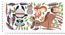 Naklejki dla dzieci zwierzątka z indiańskim motywem 32258 Naklejkomania - zdjecie 3 - miniatura