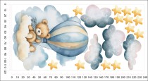 Naklejki dla dzieci na ścianę Balonem do gwiazd 32323 Naklejkomania - zdjecie 3 - miniatura
