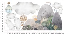 Naklejki dla dzieci na ścianę Balony i górska dolina 32335 Naklejkomania - zdjecie 3 - miniatura