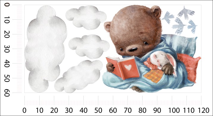 Naklejki dla dzieci na ścianę Bajeczki na dobranoc 32332 - zdjęcie 2