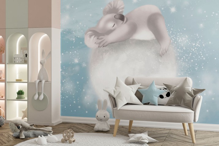 Fototapeta dla dzieci Koala i magiczne sny na księżycu 21259