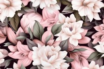 Fototapeta Pastelowy gąszcz kwiatów 32412 Naklejkomania - zdjecie 2 - miniatura